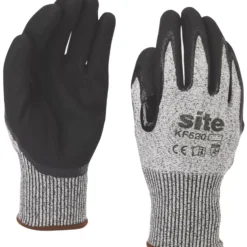Gazebo Parts Direct Sales Store 9 Site 520 Gloves Grey / Black Large