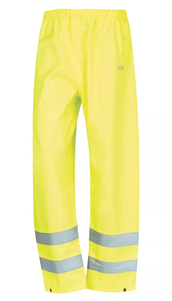 Site Huske Hi-Vis Over Trousers Elasticated Waist Yellow XX Large 28" W 47" L 3 Site Huske Hi-Vis Over Trousers Elasticated Waist Yellow XX Large 28" W 47" L