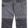 Site Jackal Work Trousers Grey / Black 36" W 34" L