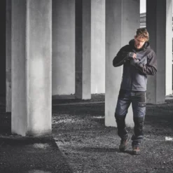 Site Kardal Water-Resistant Softshell Jacket Black / Grey Large 52" Chest -Home Tools Sales 2024 207FH A7