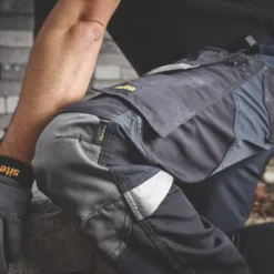 Site Chinook Trousers Black / Grey 30" W 32-34" L -Home Tools Sales 2024 225GX A2