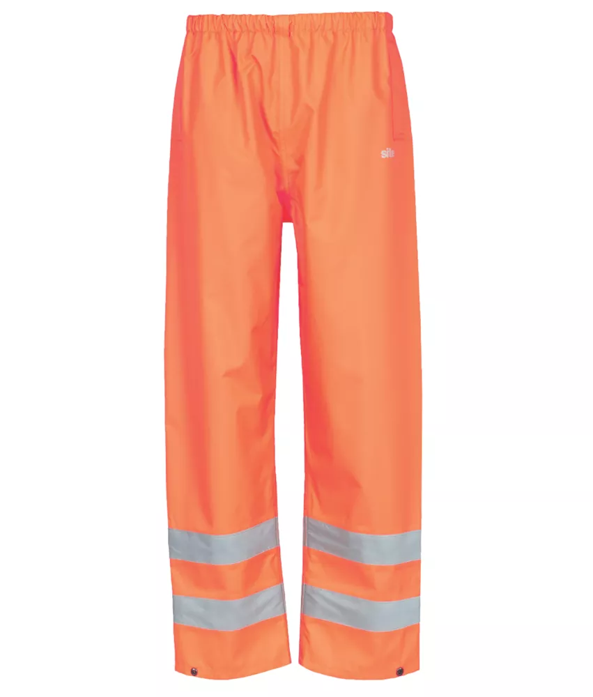 Site Huske Hi-Vis Over Trousers Elasticated Waist Orange XX Large 28" W 47" L 4 Site Huske Hi-Vis Over Trousers Elasticated Waist Orange XX Large 28" W 47" L - Image 2