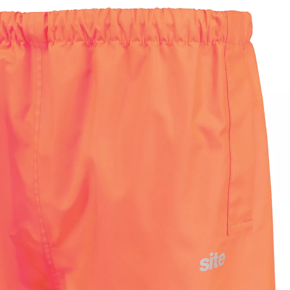 Site Huske Hi-Vis Over Trousers Elasticated Waist Orange XX Large 28" W 47" L 8 Site Huske Hi-Vis Over Trousers Elasticated Waist Orange XX Large 28" W 47" L - Image 6