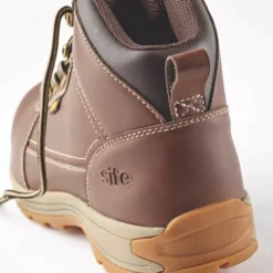 Site Amethyst Safety Boots Brown Size 7 -Home Tools Sales 2024 2274R A4