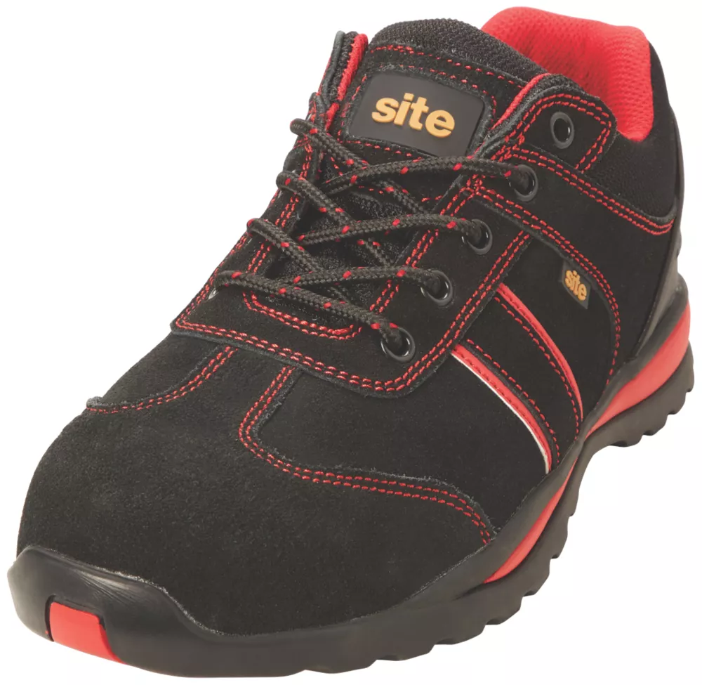 Site Coltan Safety Trainers Black / Red Size 10 4 Site Coltan Safety Trainers Black / Red Size 10 - Image 2
