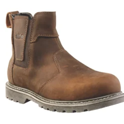 Site Mudguard Safety Dealer Boots Brown Size 12