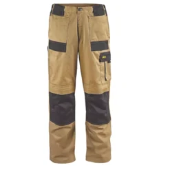 Site Pointer Work Trousers Stone / Black 32" W 32" L -Home Tools Sales 2024 3109P A5