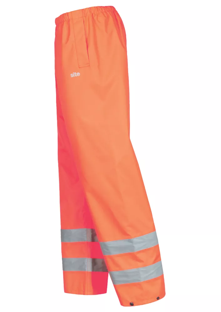 Site Huske Hi-Vis Over Trousers Elasticated Waist Orange Medium 25" W 43" L 7 Site Huske Hi-Vis Over Trousers Elasticated Waist Orange Medium 25" W 43" L - Image 5