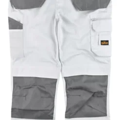 Site Jackal Work Trousers White / Grey 30" W 32" L