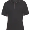 Site Barchan Moisture Wicking Polo Shirt Black Medium 44 1/2" Chest