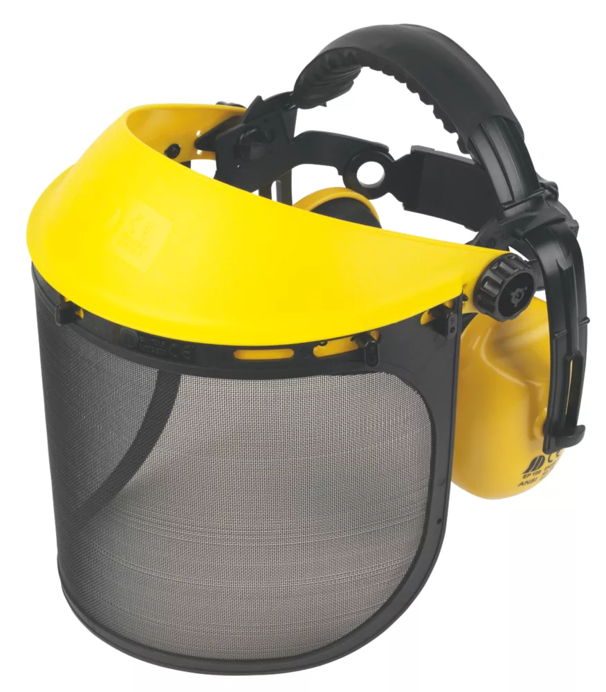 Site Browguard With Ear Defenders Yellow 3 Site Browguard With Ear Defenders Yellow