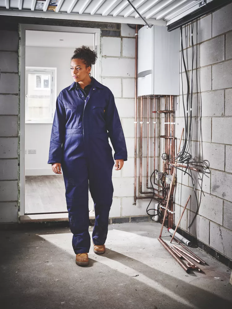 Site Hammer Ladies Coverall Navy Blue Large 54" Chest 30" L 4 Site Hammer Ladies Coverall Navy Blue Large 54" Chest 30" L - Image 2