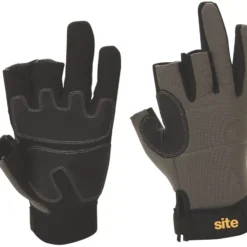 Gazebo Parts Direct Sales Store 4 Site 420 3-Finger Framer Performance Gloves Grey / Black Large