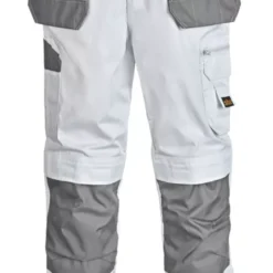 Site Jackal Work Trousers White / Grey 36" W 32" L -Home Tools Sales 2024 4496V A7