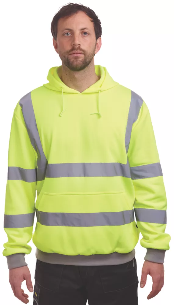 Site Cromer Hi-Vis Hoodie Yellow X Large 52" Chest 6 Site Cromer Hi-Vis Hoodie Yellow X Large 52" Chest - Image 4