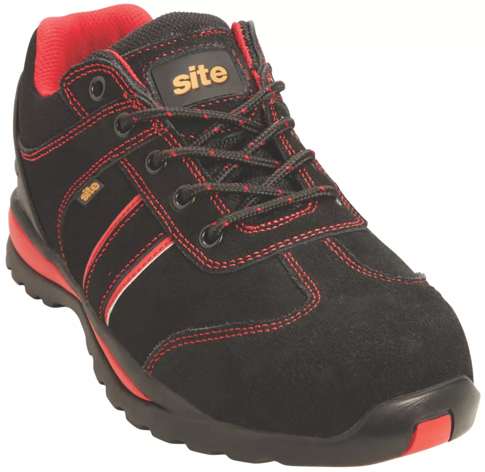 Site Coltan Safety Trainers Black / Red Size 12 3 Site Coltan Safety Trainers Black / Red Size 12