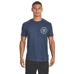 Site Buckthorn Short Sleeve T-Shirt Navy / Grey X Large 25" Chest 2 Pack -Home Tools Sales 2024 557PX A7