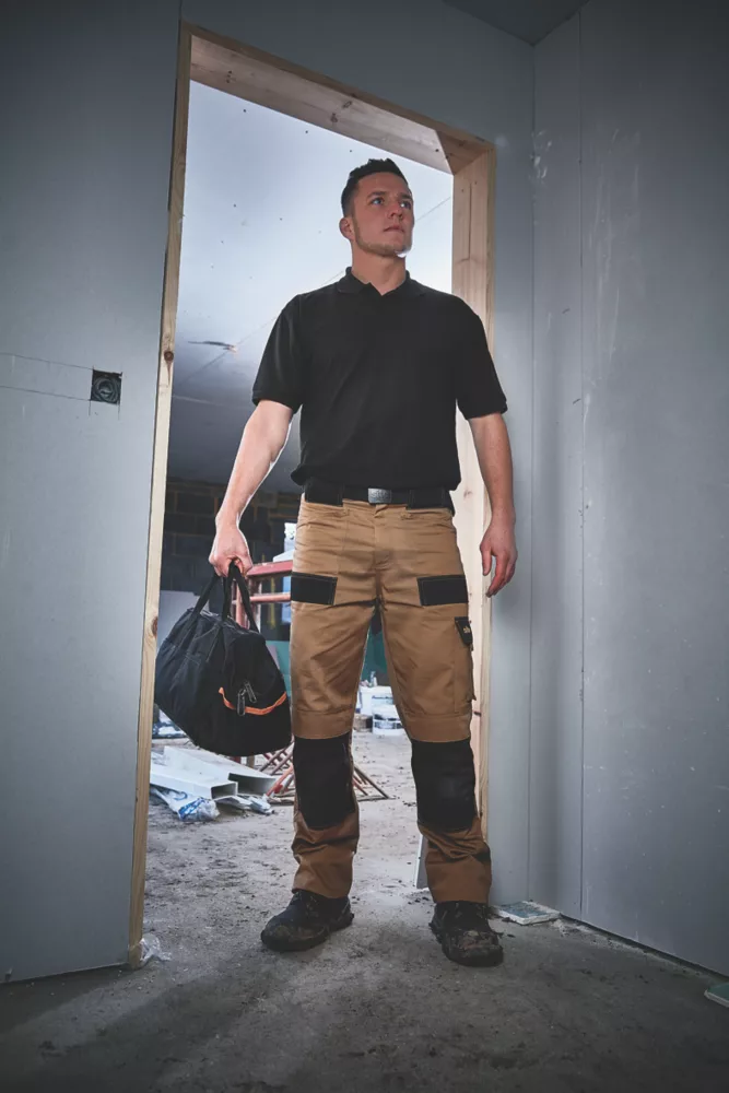 Site Pointer Work Trousers Stone / Black 40" W 32" L 4 Site Pointer Work Trousers Stone / Black 40" W 32" L - Image 2