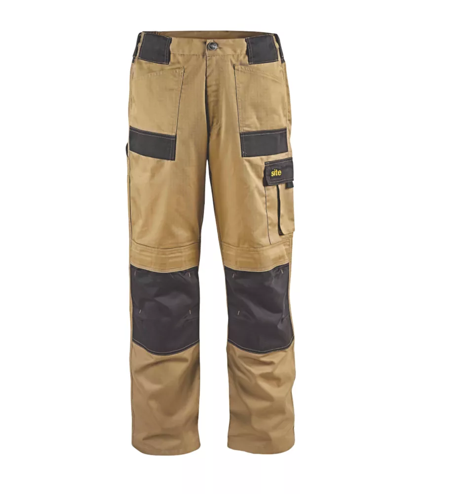 Site Pointer Work Trousers Stone / Black 40" W 32" L 8 Site Pointer Work Trousers Stone / Black 40" W 32" L - Image 6