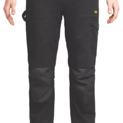Site Tesem Multi-Pocket Work Trousers Black 36" W 32" L -Home Tools Sales 2024 572KY A4