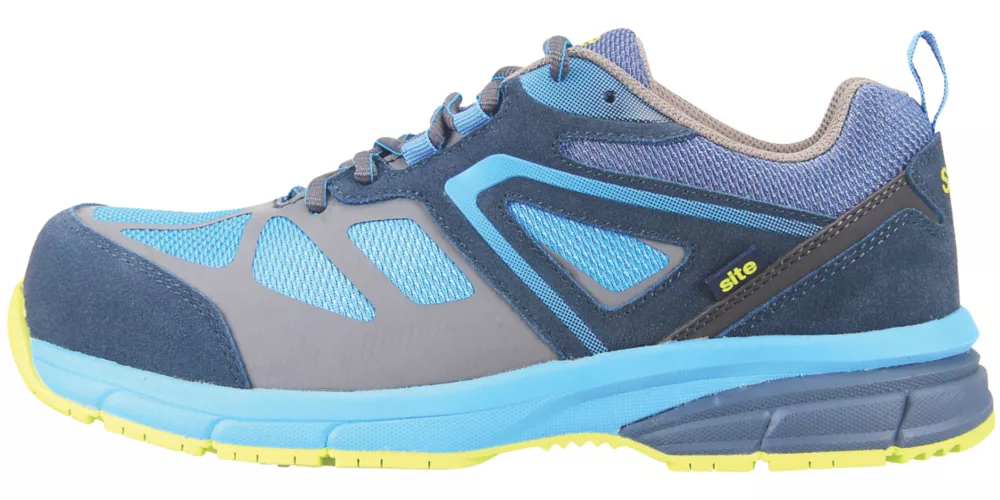 Site Eveite Metal Free Safety Trainers Black / Blue Size 7 4 Site Eveite Metal Free Safety Trainers Black / Blue Size 7 - Image 2