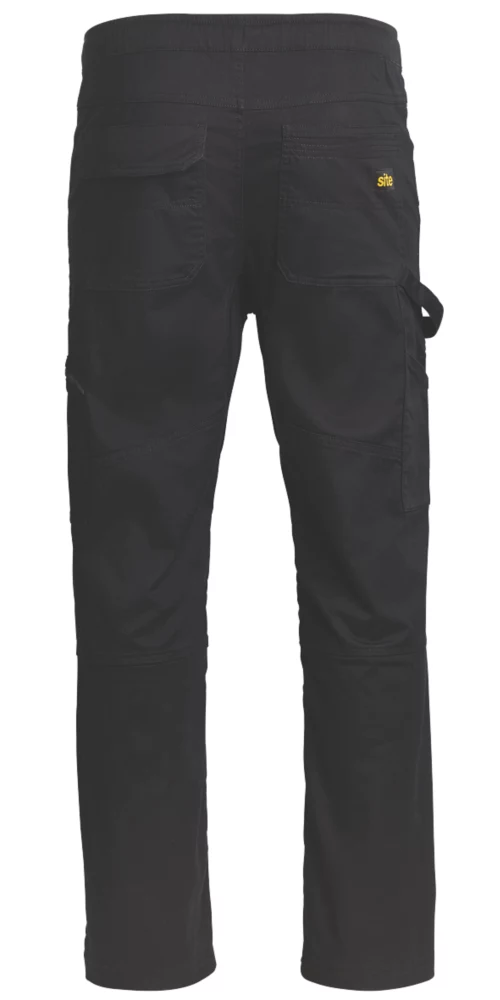 Site Tesem Multi-Pocket Work Trousers Black 32" W 32" L 4 Site Tesem Multi-Pocket Work Trousers Black 32" W 32" L - Image 2