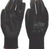 Site 120 PU Palm Dip Gloves Black X Large -Home Tools Sales 2024 755FR P