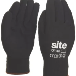 Site 340 Thermal Winter Work Gloves Black Medium
