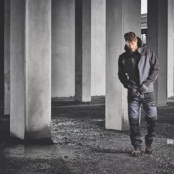 Site Kardal Water-Resistant Softshell Jacket Black / Grey X Large 56" Chest -Home Tools Sales 2024 773FH A8