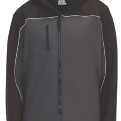 Site Kardal Water-Resistant Softshell Jacket Black / Grey X Large 56" Chest