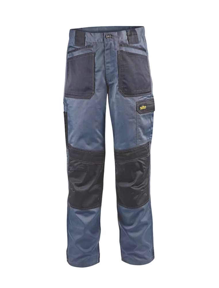 Site Harrier Work Trousers Grey / Black 38" W 32" L 7 Site Harrier Work Trousers Grey / Black 38" W 32" L - Image 5