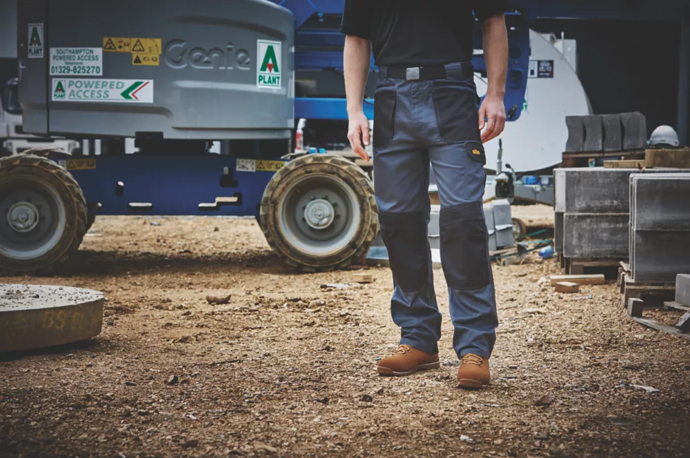 Site Harrier Work Trousers Grey / Black 38" W 32" L 8 Site Harrier Work Trousers Grey / Black 38" W 32" L - Image 6