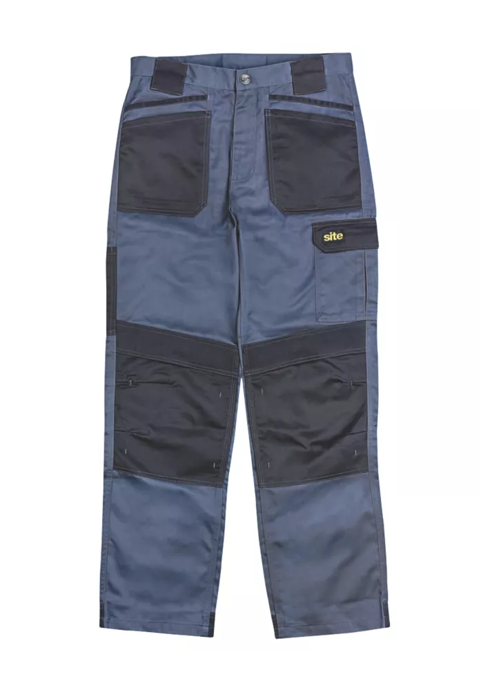 Site Harrier Work Trousers Grey / Black 38" W 32" L 3 Site Harrier Work Trousers Grey / Black 38" W 32" L
