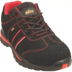 Site Coltan Safety Trainers Black / Red Size 11