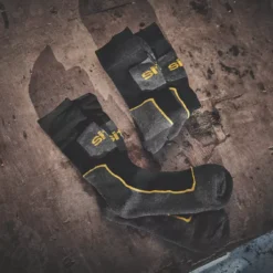 Site Comfort Work Socks Black / Grey Size 7-11 3 Pairs -Home Tools Sales 2024 8397D A2