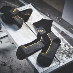 Site Comfort Work Socks Black / Grey Size 7-11 3 Pairs -Home Tools Sales 2024 8397D A3