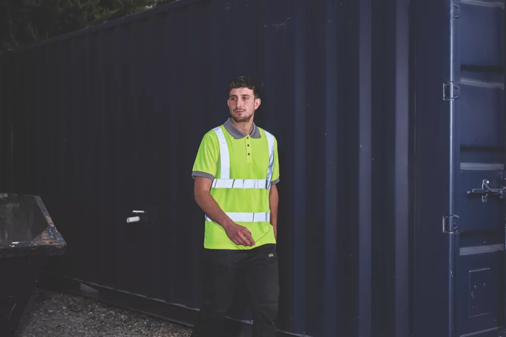 Site Hi-Vis Polo Shirt Yellow XX Large 49 1/2" Chest 8 Site Hi-Vis Polo Shirt Yellow XX Large 49 1/2" Chest - Image 6