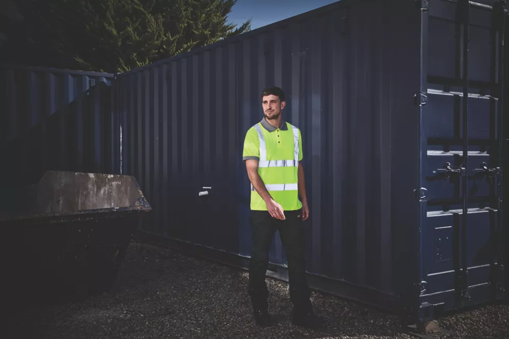 Site Hi-Vis Polo Shirt Yellow XX Large 49 1/2" Chest 9 Site Hi-Vis Polo Shirt Yellow XX Large 49 1/2" Chest - Image 7