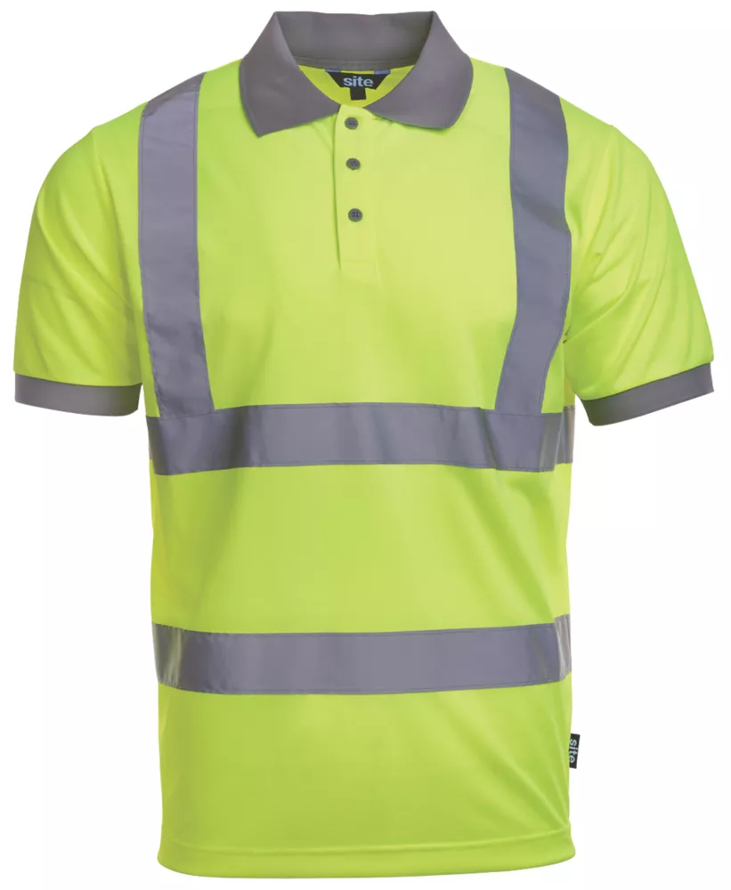 Site Hi-Vis Polo Shirt Yellow XX Large 49 1/2" Chest 3 Site Hi-Vis Polo Shirt Yellow XX Large 49 1/2" Chest