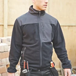 Site Teak Fleece Jacket Black Medium 38-40" Chest -Home Tools Sales 2024 8570H A4