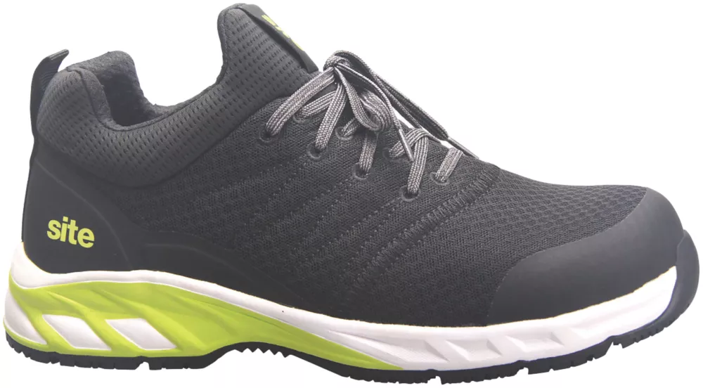 Site Realgar Safety Trainers Black / Green Size 10 5 Site Realgar Safety Trainers Black / Green Size 10 - Image 3