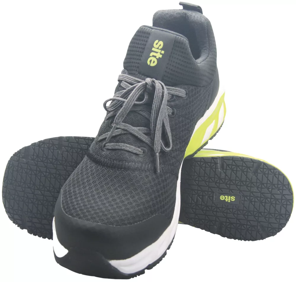 Site Realgar Safety Trainers Black / Green Size 10 8 Site Realgar Safety Trainers Black / Green Size 10 - Image 6
