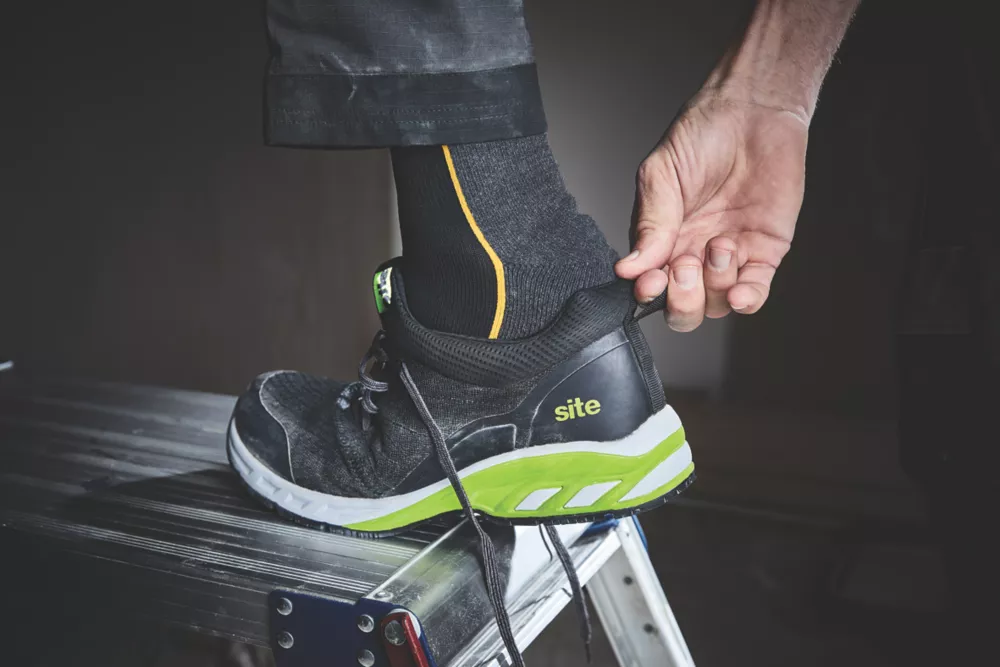 Site Realgar Safety Trainers Black / Green Size 10 10 Site Realgar Safety Trainers Black / Green Size 10 - Image 8