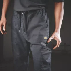 Site Tesem Multi-Pocket Work Trousers Black 38" W 32" L 16 Site Tesem Multi-Pocket Work Trousers Black 38" W 32" L -Home Tools Sales 2024 919KY A6