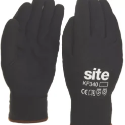 Site 340 Thermal Winter Work Gloves Black Large