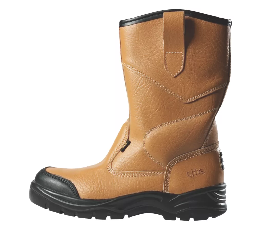 Site Gravel Safety Rigger Boots Tan Size 9 5 Site Gravel Safety Rigger Boots Tan Size 9 - Image 3