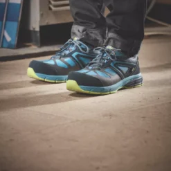 Site Eveite Metal Free Safety Trainers Black / Blue Size 8 -Home Tools Sales 2024 975FY A5